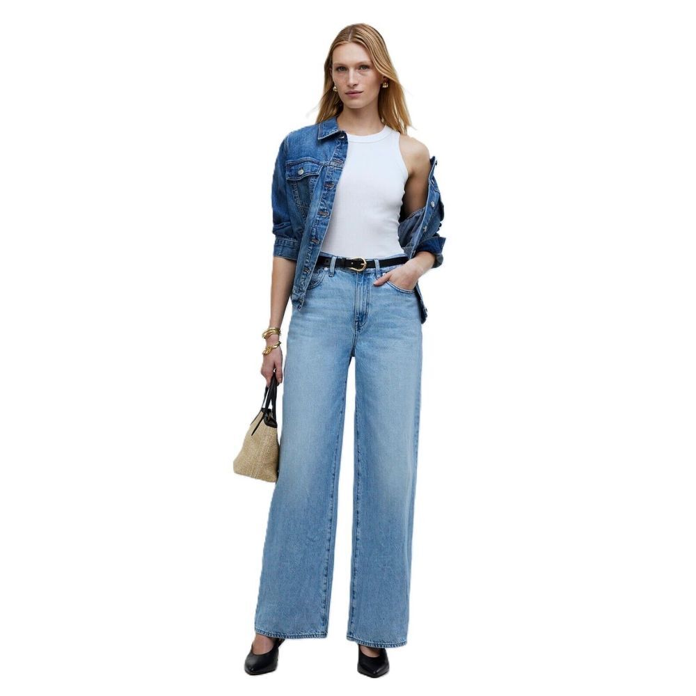Madewell Light Blue Flare & Wide Leg Jeans